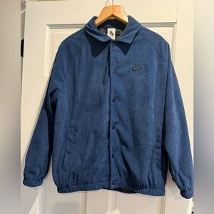 NWT Nike Stack Logo HTF corduroy snap front jacket